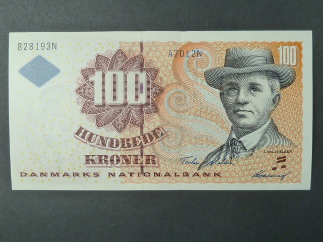 100 Kroner 2001, podpis "Tage Heering"/"Torben Nielsen", BNB. B926c