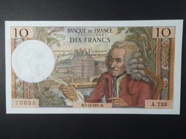 10 Francs 2.12.1971, Pi. 147d