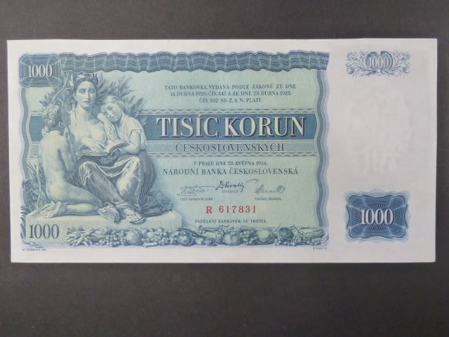 1000 Kč 1934 série R
