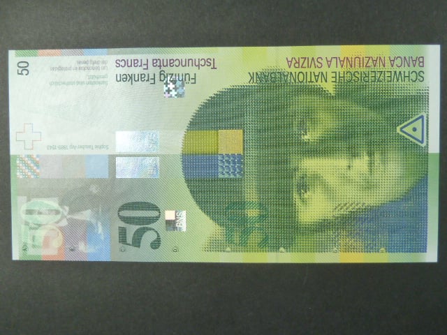 50 Franken 2006, podpis "Hansueli Reggenbass"/"Niklaus Blattner", BNB B351d