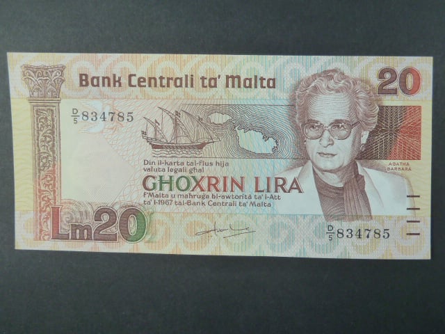 20 Lira 1967, BNB. B213a