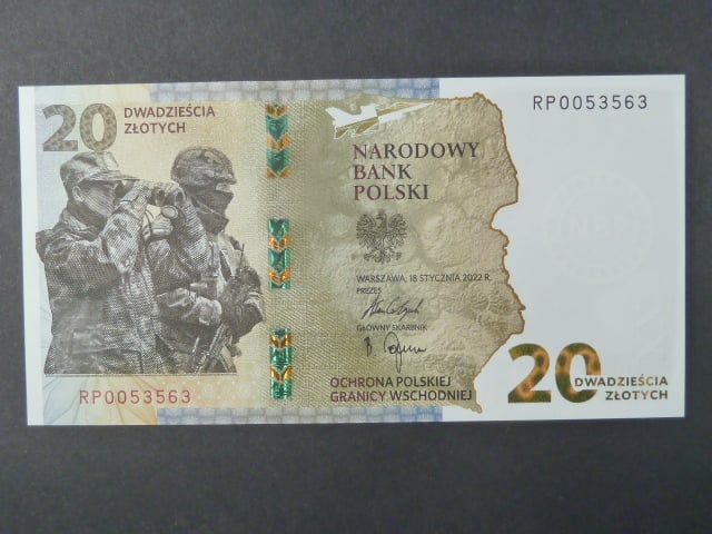 20 Zlotych 2022 pamětní, série RP, BNB. 826