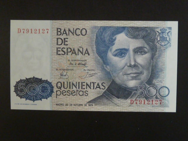 500 Pesetas 1979, série D, BNB. B623a