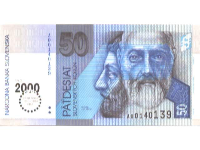 50 Sk 1.8.1993 s. A (2000), přítisk Bi-milénium, Pi. 35