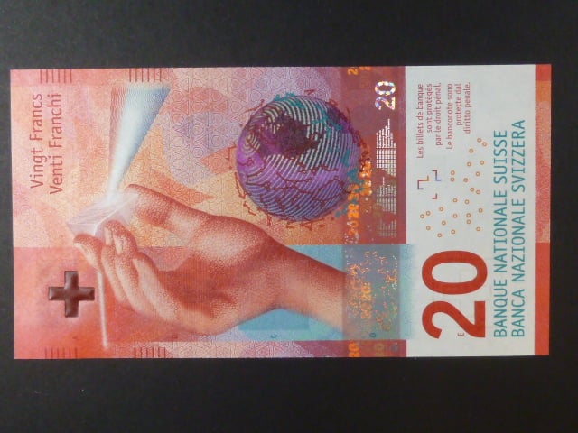 20 Franken 2015, podpis "Jean Studer"/"Jean Pierre Danthine", BNB B356a