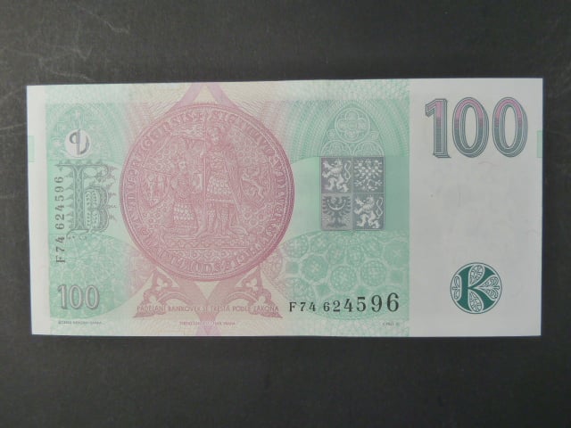 100 Kč 1997 série F 71