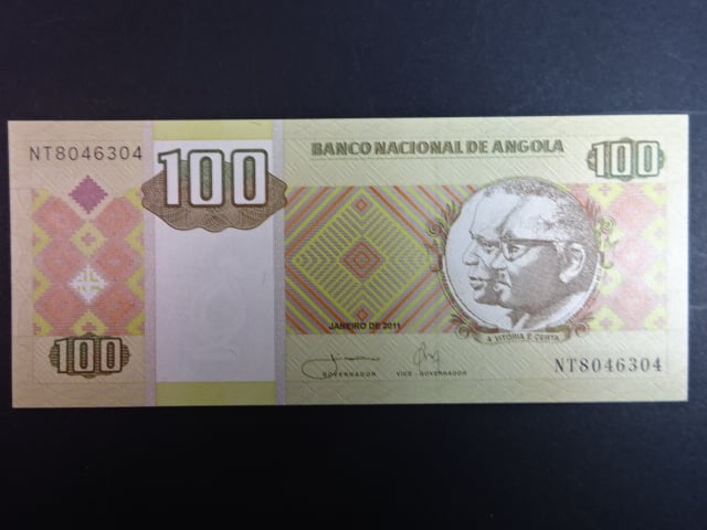 ANGOLA, 100 Kwanzas 2011, BNB. B538b