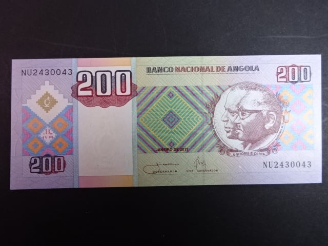ANGOLA, 200 Kwanzas 2011, BNB. B539b