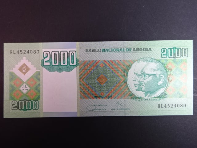 ANGOLA, 2000 Kwanzas 2011, BNB. B542b