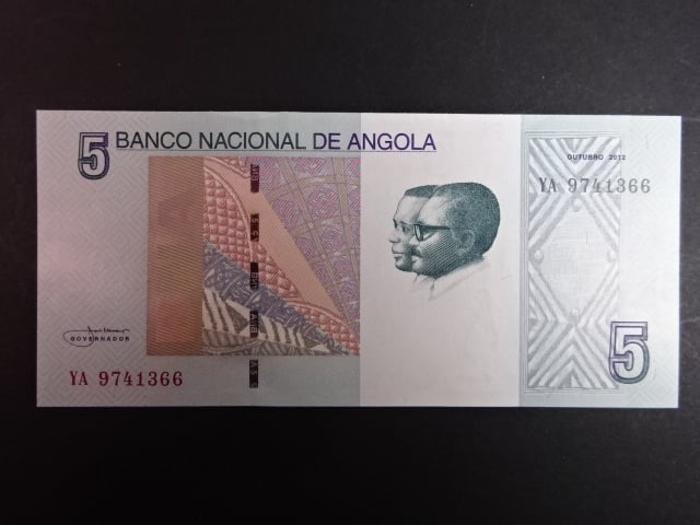 ANGOLA, 5 Kwanzas 2012, BNB. B543a
