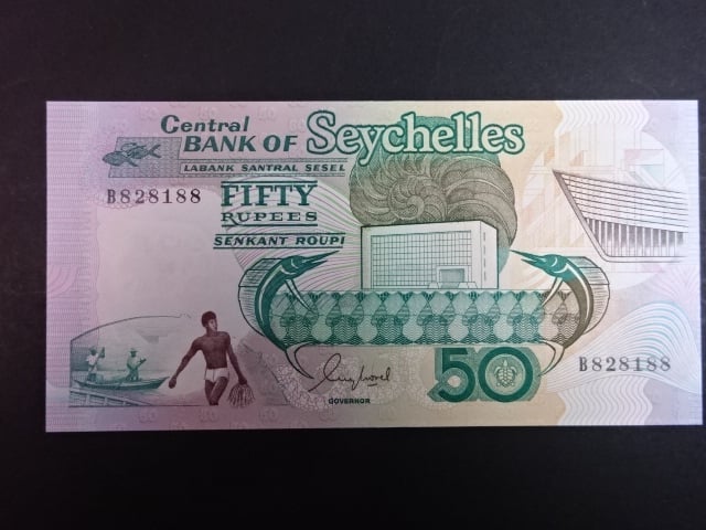 SEYCHELY, 50 Rupees 1989, BNB. B407a