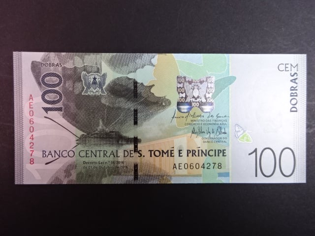 SVATÝ TOMÁŠ, 100 Dobras 2016, BNB. B312a