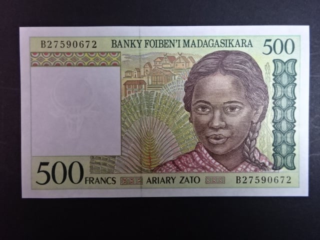 MADAGASKAR, 500 Francs 1994, BNB. B311b
