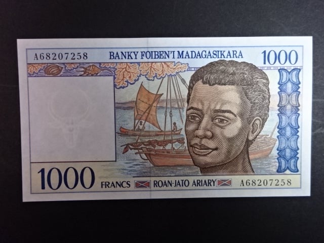 MADAGASKAR, 1000 Francs 1994, BNB. B312b