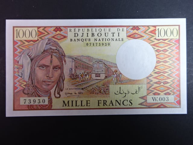 DŽIBUTI, 1000 Francs 1991, BNB. B102e