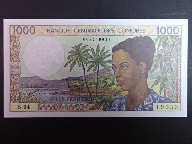 KOMORSKÉ OSTROVY, 1000 Francs 1994, BNB. B302b