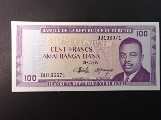 BURUNDI, 100 Francs 1993, BNB. B217i