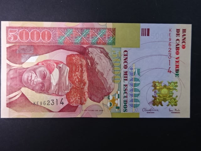 KAPVERDY, 5000 Escudos 2000, BNB. B216a