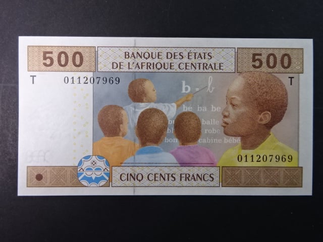STŘEDOAFRICKÉ STÁTY-KONGO, 500 Francs 2002 T, BNB. B106Ta