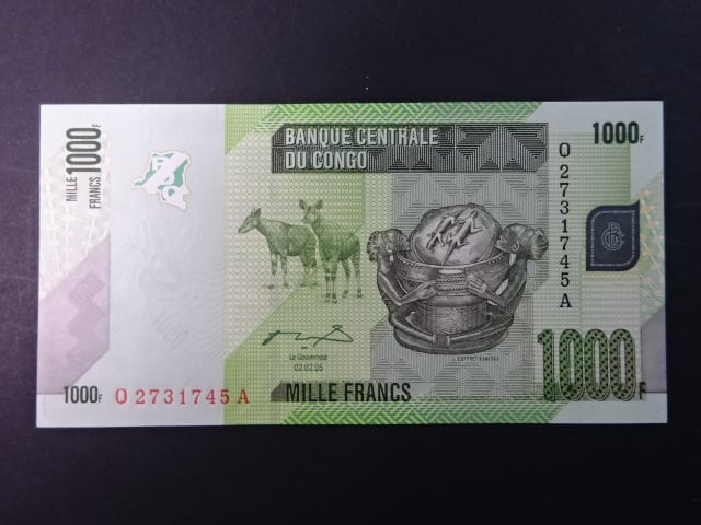 KONGO, 1000 Francs 2005 Q/A, BNB. B323a