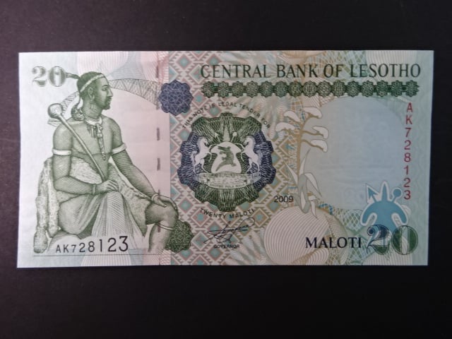 LESOTHO, 20 Maloti 2009, BNB. B219b