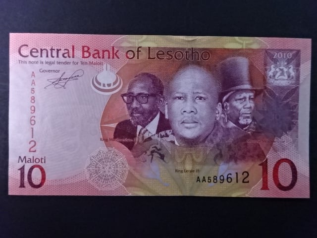 LESOTHO, 10 Maloti 2010, BNB. B222a