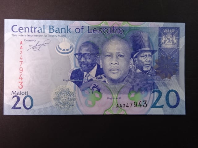 LESOTHO, 20 Maloti 2010, BNB. B223a