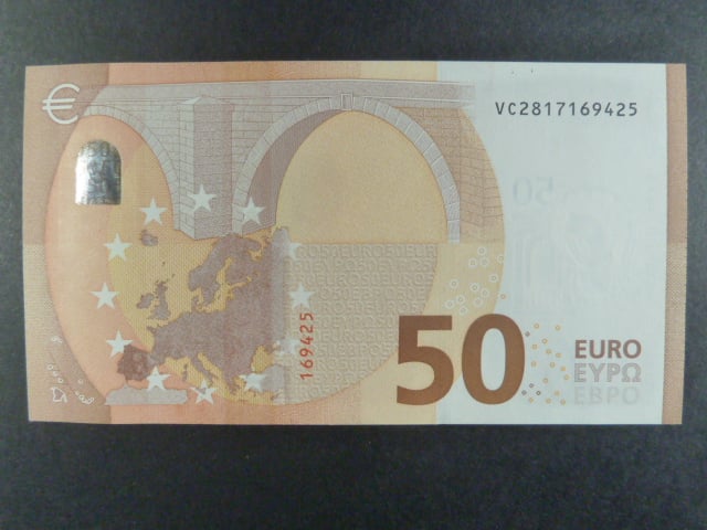 50 Euro 2017 s.VC, Španělsko podpis Lagarde, V021