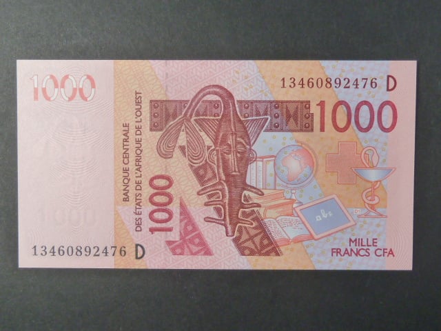 ZÁPADNÍ AFRIKA, MALI, 1000 Francs 2013 D, BNB. B121Dm
