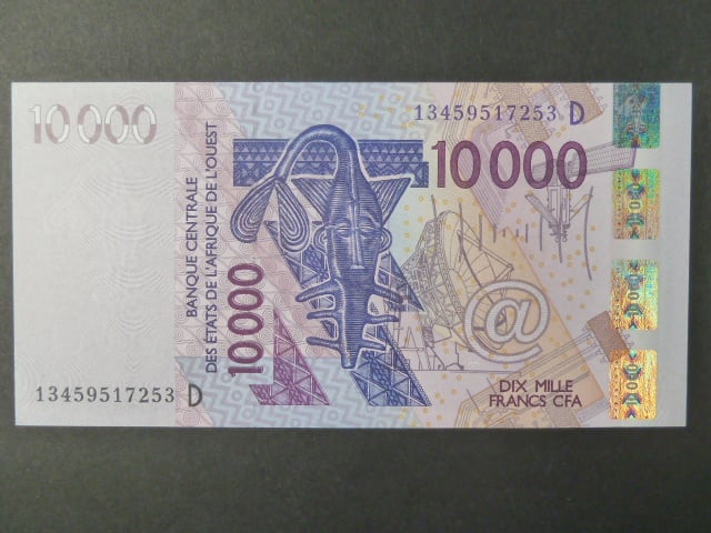 ZÁPADNÍ AFRIKA, MALI, 10000 Francs 2003 D, BNB. B124Da