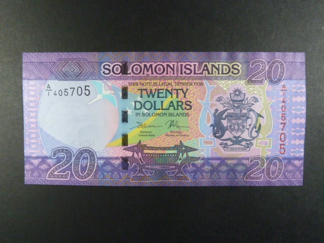 ŠALAMOUNOVY OSTROVY, 20 Dollars 2017, BNB. B223a, Pi. 34