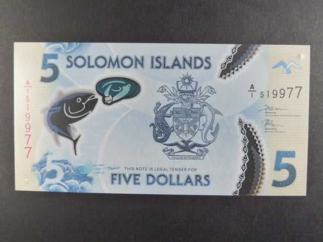 ŠALAMOUNOVY OSTROVY, 5 Dollars 2019, BNB. B221a
