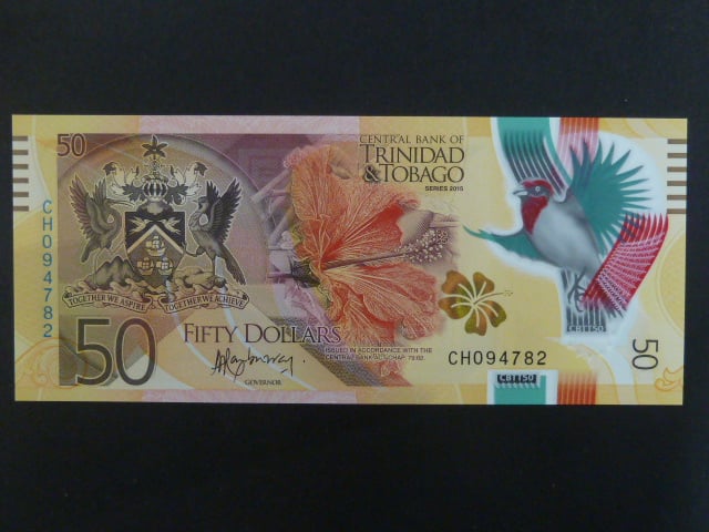 TRINIDAD A TOBAGO, 50 Dollars 2015, BNB. B235a, Pi. 59