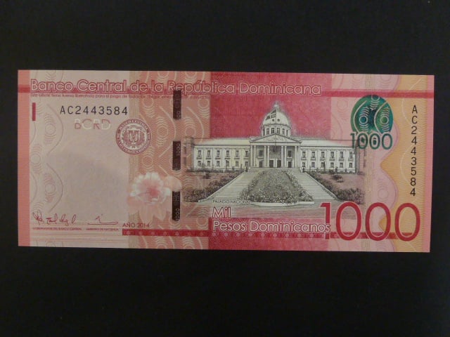 DOMINIKÁNA, 1000 Pesos 2014, BNB. B724a, Pi. 193