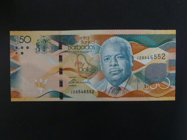 BARBADOS, 50 Dollars 2013, BNB. B236a, Pi. 77