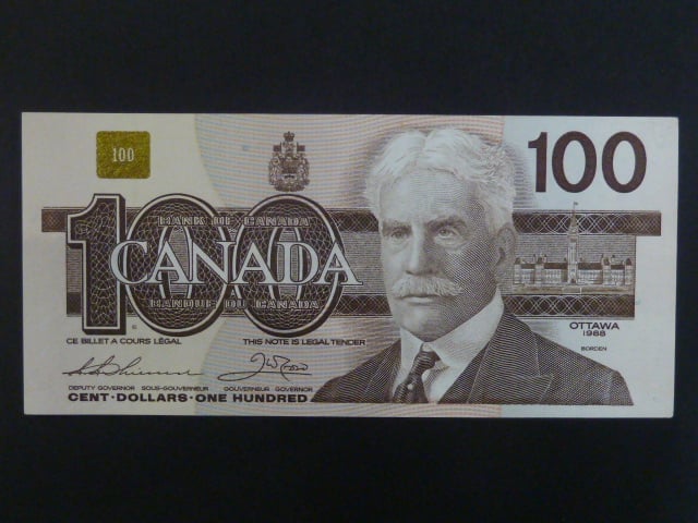 KANADA, 100 Dollars 1988, BNB. B362a, Pi. 99