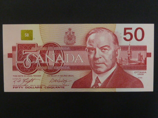 KANADA, 50 Dollars 1988, BNB. B361d, Pi. 98