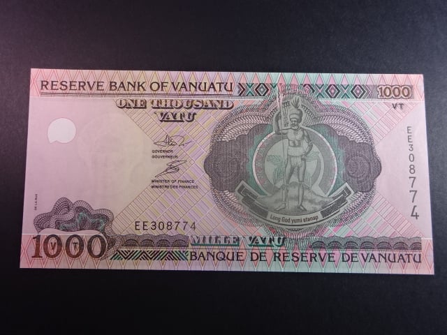 VANUATU, 1000 Vatu 2009 série EE, RESERVE BANK, BNB. B205a, Pi. 10