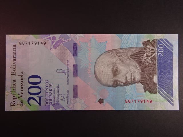 VENEZUELA, 200 Bolivares 2018, BNB. B377b, Pi. 107