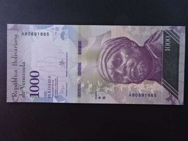 VENEZUELA, 1000 Bolivares 2016, BNB. B365a, Pi. 95