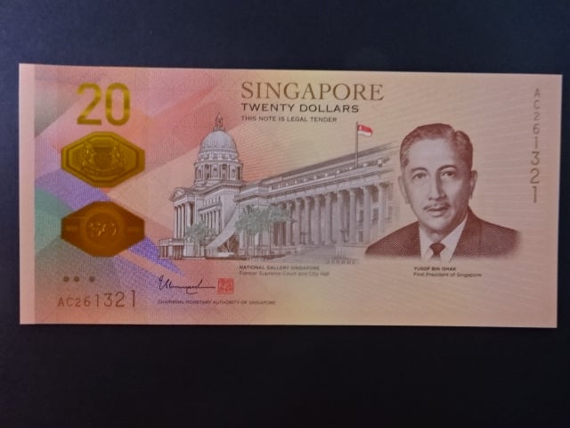 SINGAPUR, 20 Dollars 2019, BNB. B219a