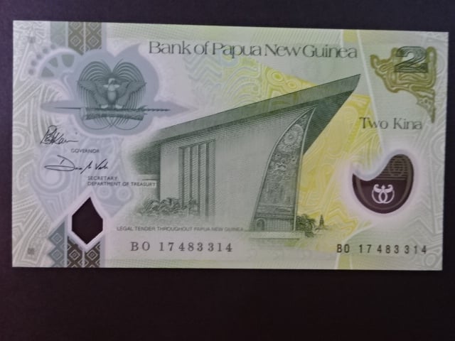 PAPUA NOVÁ GUINEA, 2 Kina 2018, BNB. B154a