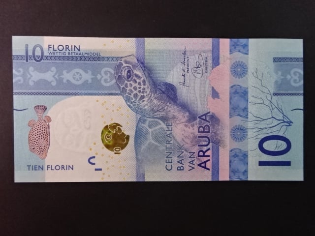 ARUBA, 10 Florin 2019, BNB. B121a