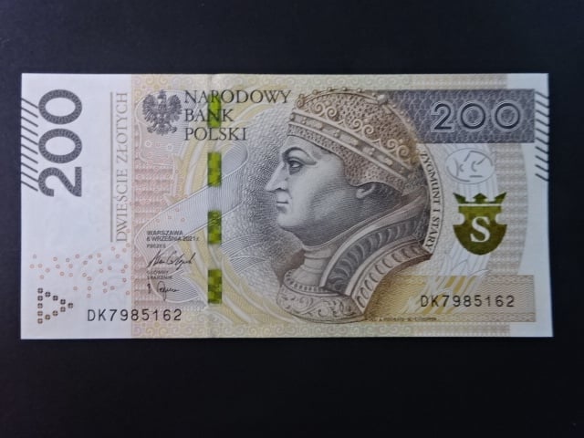 200 Zlotych 2021 série DK, BNB. B863b
