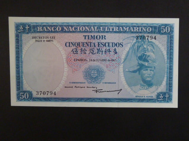 TIMOR, 100 Escudos 1963, BNB. B130f, Pi. 28