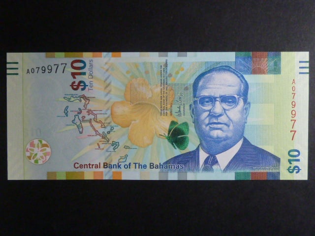 BAHAMY, 10 Dollars 2016, BNB. B352a, Pi. 79
