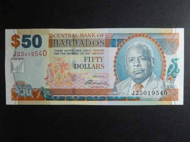 BARBADOS, 50 Dollars 2007, BNB. B229b, Pi. 70