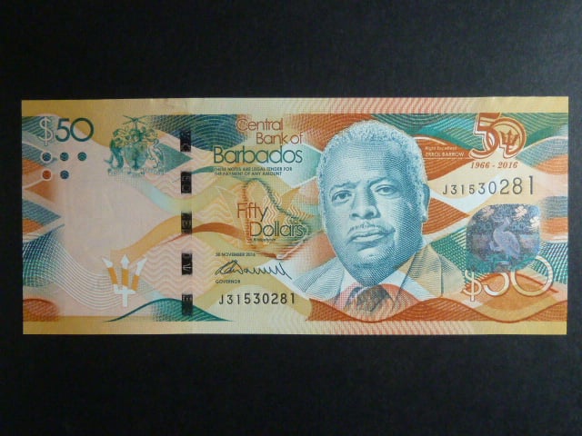 BARBADOS, 50 Dollars 2016, BNB. B238a, Pi. 79