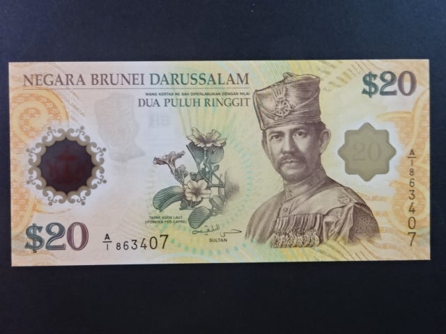 BRUNEJ, 20 Dollars 2007, BNB. B206a, Pi. 34
