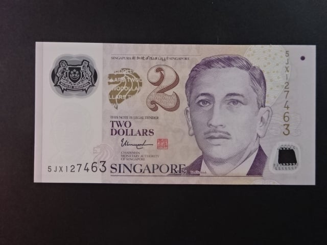 SINGAPUR, 2 Dollars 2015, BNB. B208g, Pi. 46